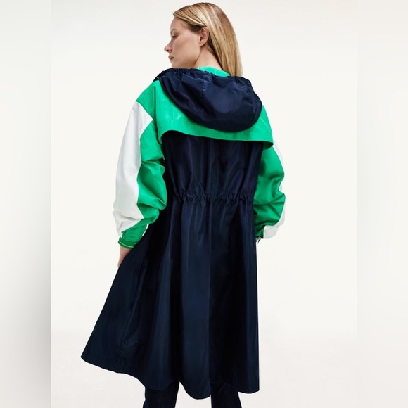 NWT Tommy Hilfiger Women Essential Water Repellent Colour-Blocked Parka size XS - Picture 4 of 10